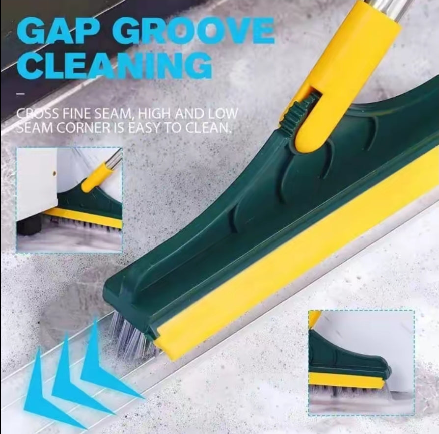 2 in 1 Bathroom Tiles Window Floor Cleaning Brush with 120° Rotatable Head, Multipurpose Bathroom Floor Cleaning Brush,Floor Brush Scrubber with Long Handle