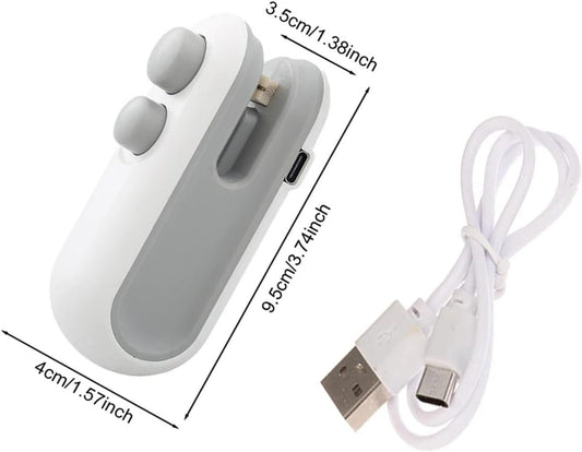Mini Rechargeable Sealer Food Heat Bag Sealing Machine Package Sealing Bags Heat Plastic Food Bag Closing Portable Sealer